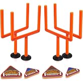 Gamie Finger Flick Football Games (Set of 2) with Posts and Foam Football Toys, Mini Games, Office Desk Toys Tabletop Game, Party Favors Gifts for Boys, Girls, and Adults