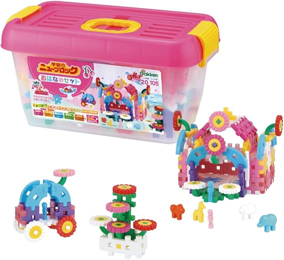 Amazon 学研 Gakken ニューブロック おはなのセット 種105パーツ 158 おもちゃ おもちゃ