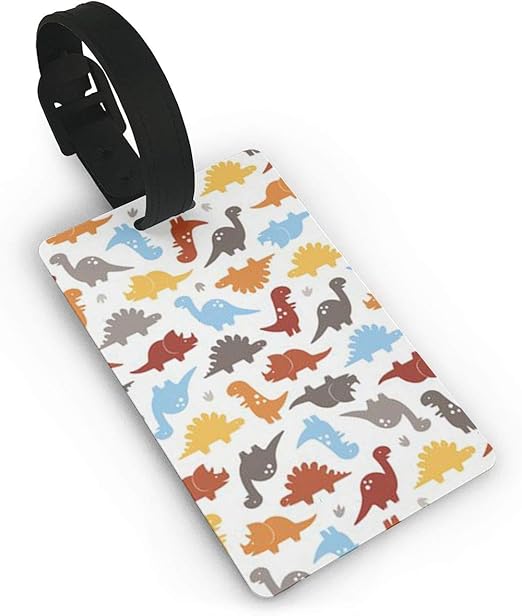dinosaur luggage tag