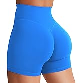 YEOREO Women's Biker Shorts 3.6" /4.5" / 6" Workout Gym Shorts Craze High Waist Tummy Control Hidden Scrunch Running Yoga
