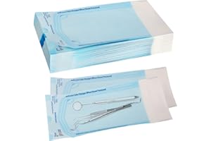 55DENTAL 200 2.75" x 9" Sterilization Pouch Self Sealing Autoclave Bags for Dental, Tattoo Nail Art Instruments