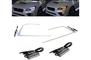 GTINTHEBOX Led Circuit Board C-Rings Dual-Color Switchback for 2015-2018 Subaru WRX STI Headlight DRL and Turn Signal Light