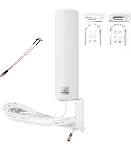 Nelawya 4G LTE Antenna Esterno Omnidirezionale High Gain 10-12dBi Long - 10
