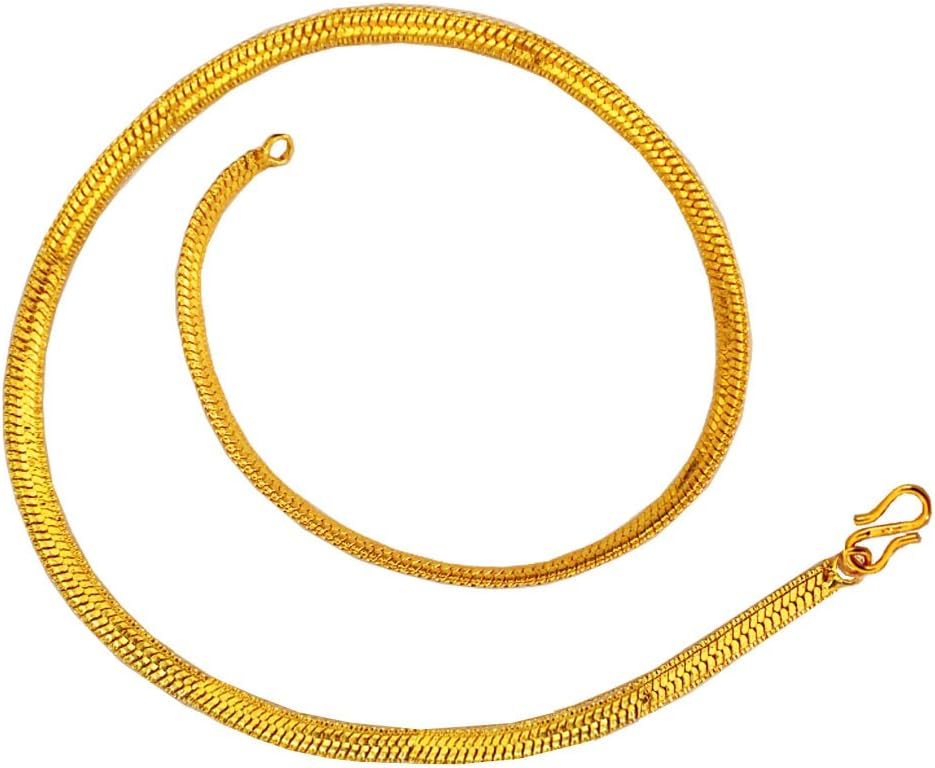 Gold Plated Chains Herringbone Design by Rich & Famous