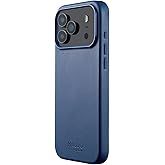 Mujjo Leather Case for iPhone 17 Pro Max – MagSafe Compatible - Monaco Blue
