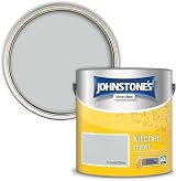 Johnstone's Kitchen Paint Frosted Silver Matt Emulsion 2.5L 12m2 view 2