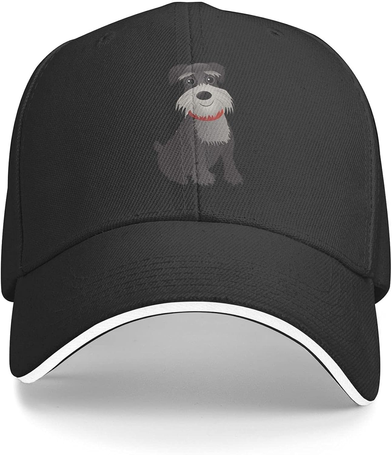 Mini Schnauzer Dog Baseball Hat Hip Hop Hat Adjustable Washed Twill Cap