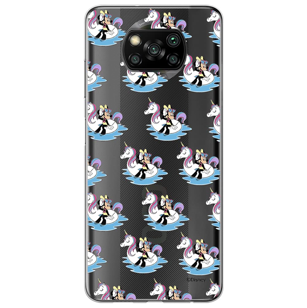 ERT GROUP mobile phone case for Xiaomi POCOPHONE X3 original and officially Licensed Disney pattern Minnie 030 optimally adapted to the shape of the mobile phone, partially transparent