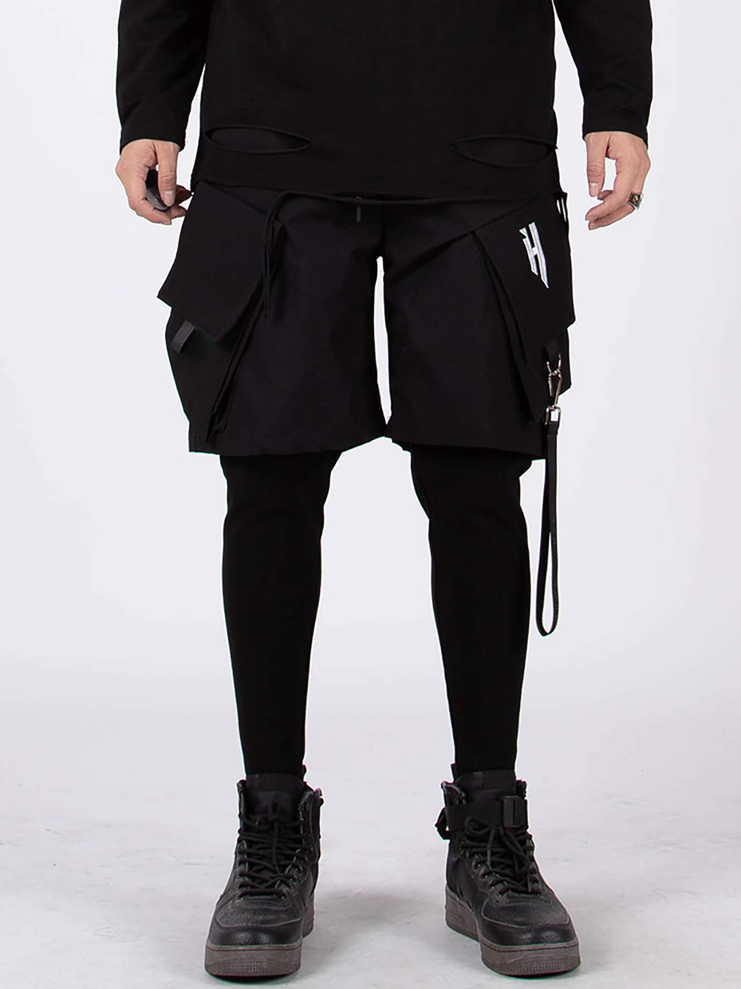 thumbnail image 2 of MOKEWEN Men's Women Pockets Casual Goth Punk Jogger Nigeria 2 of 9