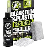 ExoForma Black Trim Restorer - Lasts 6+ Months, Dye Infused Waterproof Plastic Restorer for Cars - Perfect for Faded Bumpers, Trim &amp; Vinyl on Jeeps, Truck Beds, Avalanches &amp; ATVs | 4oz Kit