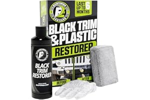 ExoForma Black Trim Restorer - Lasts 6+ Months, Dye Infused Waterproof Plastic Restorer for Cars - Perfect for Faded Bumpers,