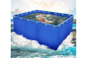 LITAITAI Pool Above Ground Canvas Fish Pond,Canvas Fish Pond Reservoir,Portable Water Storage Tank Foldable,Large Aquaculture Pool,Fish Pool for Breeding Koi,for Garden Lrrigation,Water Storage (1511)