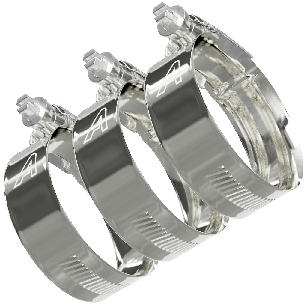 3 Pack - 90mm > 120mm Worm Drive Jubilee Type Hose Pipe Clips Zinc Plated