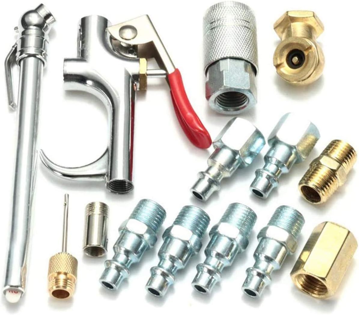 20 PCS Air Compressor Accessory Kit, Dust Removing Blow Gun with Air Compressor Tool and Nozzle Accessories Kit - Image 4
