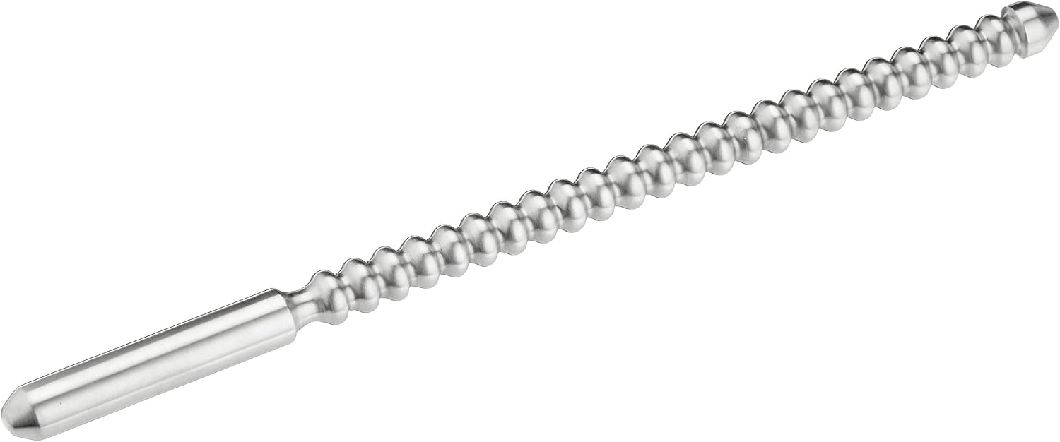 Triune DIP Stick Ribbed, 12 x 240 mm, Brushed Steel, TMS247912BR, Silver