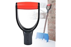 Snow Shovel Replacement Handle - Winter Universal D Grip Rake Tool for Garden Spade to Snow Removal, Digging, 1 Pcs