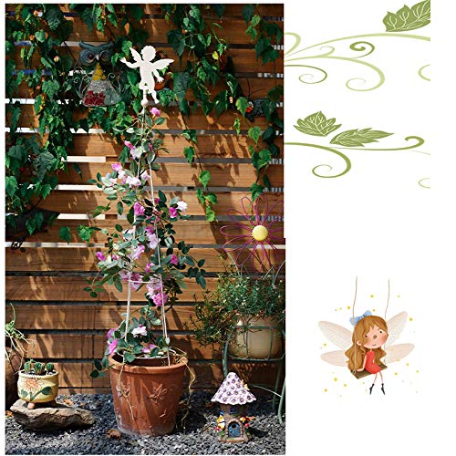 CJSWT Garten Gitter für Rankgerüst Kletterpflanzen Obelisken zum Klettern Gartenpflanzen Wetterbeständig Eisen und… – Bild 6