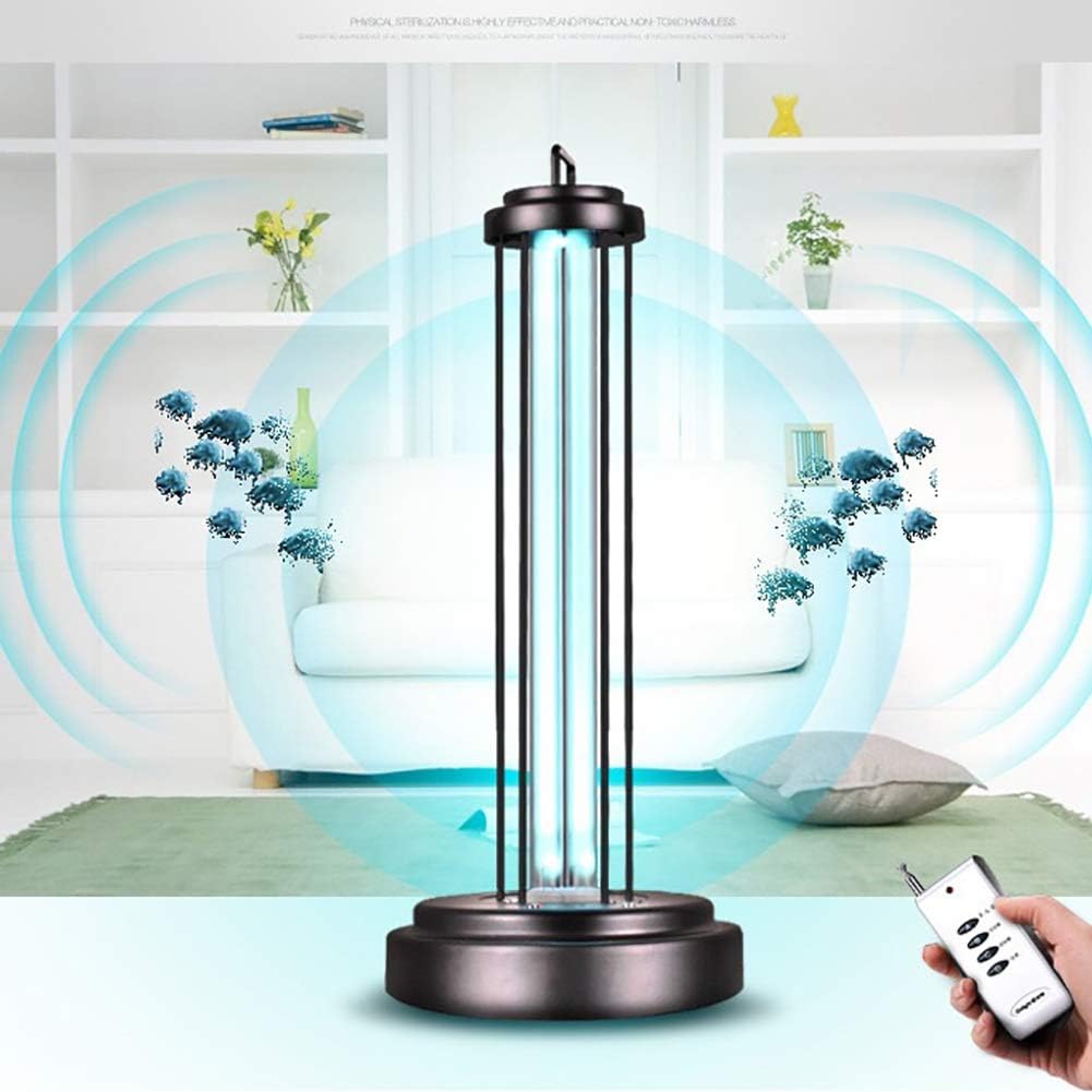 WFBP Ultraviolet Disinfection Lamp 31-40W Antibacterial Rate 99% Removal of Odor Ultraviolet germicidal lamp Sterilization lamp uv for Car Household Toilet Pet Area,Royal Blue