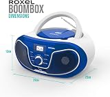 Roxel RCD-S70BT Portable Boombox CD Player with Remote Bluetooth FM USB AUX view 5