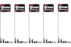 INJORA 15cm Metal Antenna with Flag for TRX4M SCX24 AX24 FCX18 FCX24 1/18 1/24 RC Crawler Car