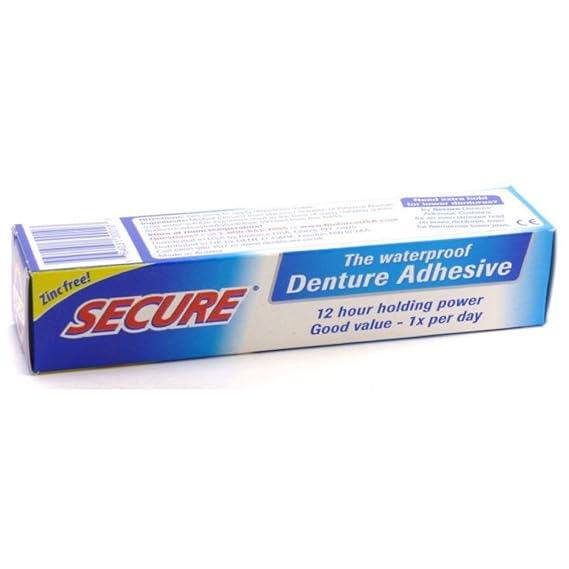 Bioforce A.Vogel Secure Denture Adhesive Waterproof Bonding Cream Zinc Free, 1.4 Oz ( Pack of 6