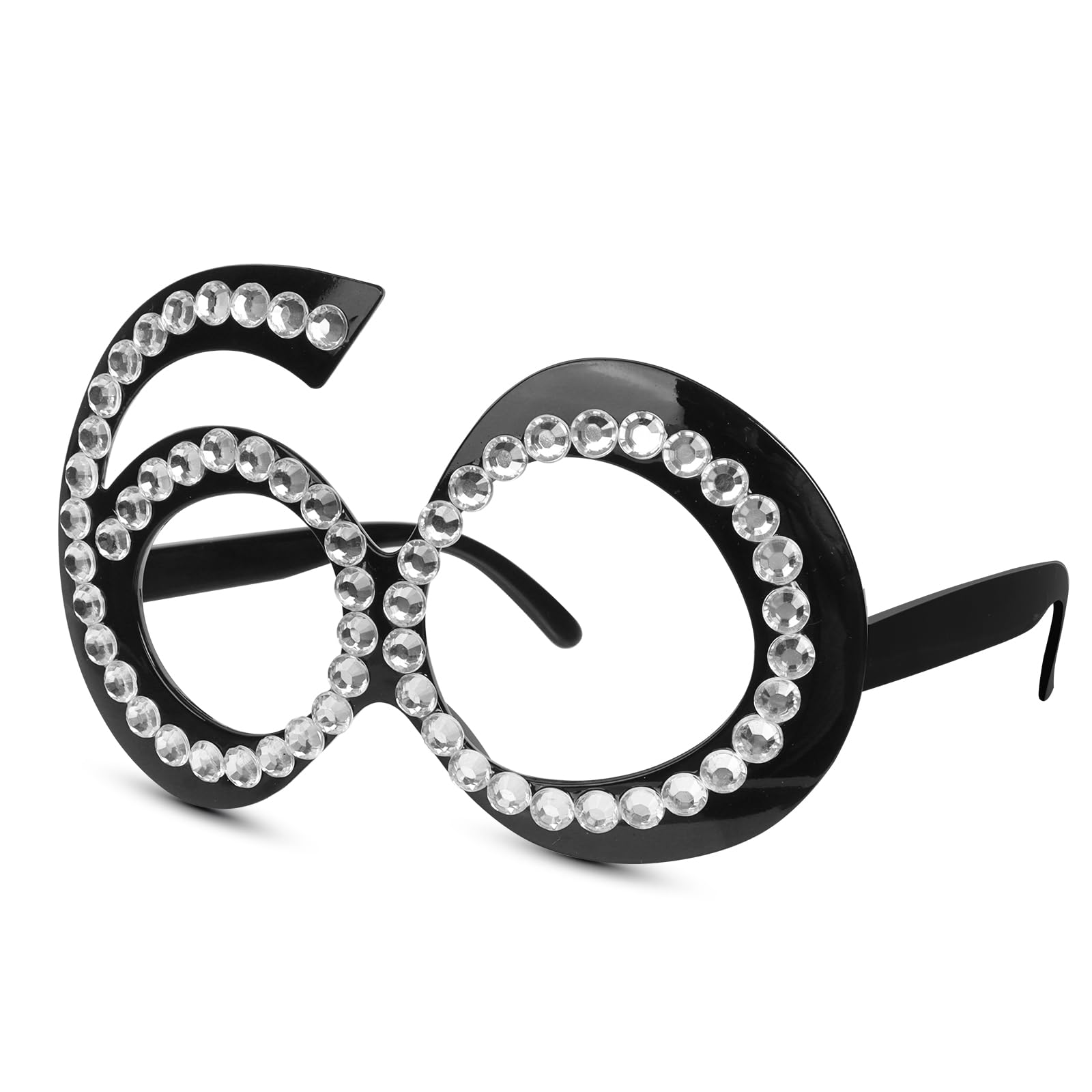 Zercart Birthday Glasses,Novelty Birthday Eyeglasses,60th Birthday Party Eyeglasses,Funny Costume Sunglasses,Anniversary Party Glasses,for Birthday Decorations Celebration Party Favors — image 1