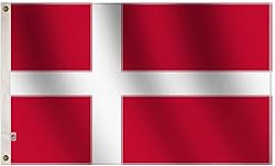rhungift Premium Denmark Flag 3x5Ft