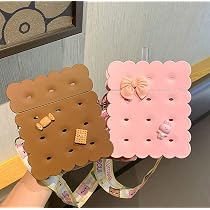 Amazon.com: Kawaii Biscuit Water Bottle with Straw Lid and Strap ...