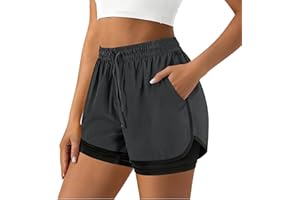 Womens Athletic Shorts Lightweight High Waist Lounging Bike Shorts Casual Quick Dry Summer Short Pant with Compression