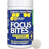 Paraxanthine Supplement 100mg - Caffeine Free Focus Supplement for Productivity & Attention Support - Clinically Tested Enfinity Paraxanthine - Jitter Free Energy Support - 30 Melon Mint Focus Bites