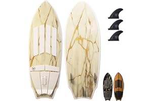South Bay Board Co. - 63” / 54" / 52" Wakesurf Board - Best Performance Wake Surfboards for Kids & Adults - Durable Compressed Fiberglassed Wake Surf Board - Pre-Installed Wax-Free Foam Traction