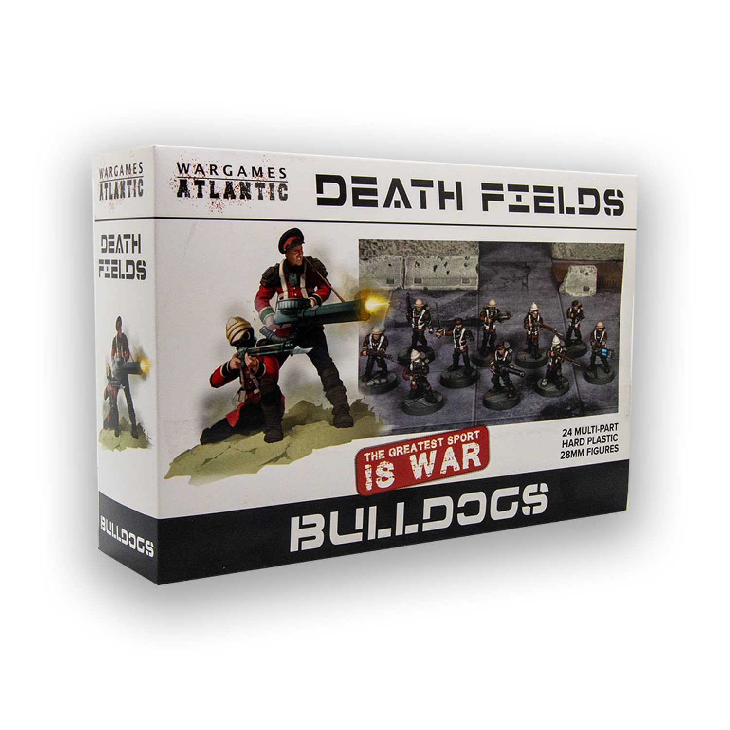 Death Fields: Bulldogs (24 multi part hard plastic figures - 28 mm scale)