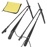2Pcs Windshield Wiper Arm Right &amp; Left Side.For Kenworth T600(1985) Kenworth T600A（1986-2007) Kenworth T800 Models (1985-2015) Kenworth W900 (1985-2015) OE R23-1035-22,R23-1035-23.