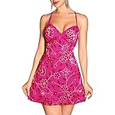 ShawGobow Beaded Sequin Dress,Backless Floral Mini Dresses for Women,Homecoming Cocktail Party Sparkly Outfits