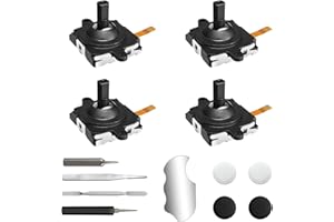 AOJAKI Analog Joystick Repair Kit for Oculus Quest 2 Controller/Meta Quest 2 Controller - Quest 2 Controller Replacement: 4 Joysticks, T5 Screwdriver, Tweezer, Pry Tool, 4 Protective Caps for Oculus 2