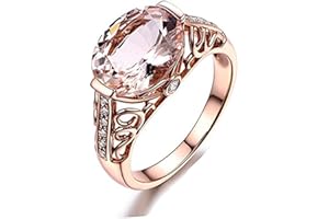 SXFSE Luxury and Shining Gemstone Ring Gemstone Ring Rose Gold Ring