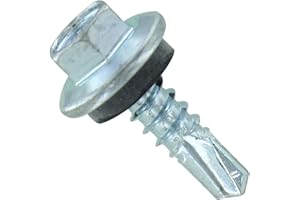 Fasteners Plus ST Fastening #12 x 3/4" Maxx Steelbinder Metal Roofing Screw - Galvanized (Pack of 250)
