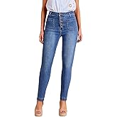 Allimy Women's Button Fly High Waisted Skinny Jeans – Fall 2025 Collection