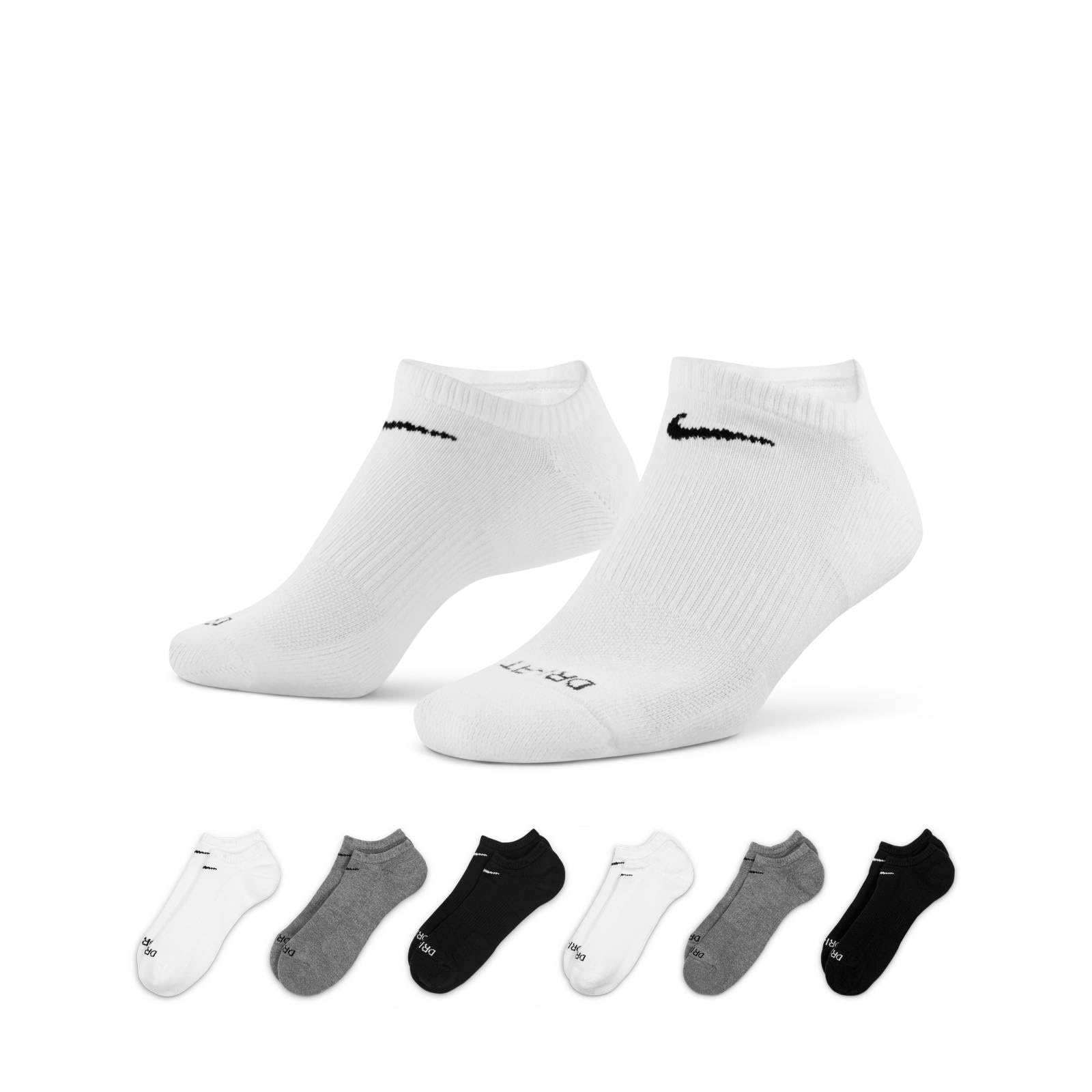 Photo 1 of Nike Everyday Plus Cushioned No-Show Training Socks (6-Pack) L Multi Color