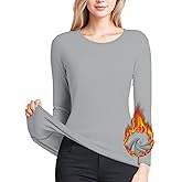 Women's Long Sleeve Thermal Underwear Lightweight Compression Baselayer Shirt Women Clothing Premium Comfort Winter Tops