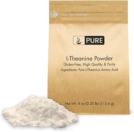 Amazon Com L Theanine Powder 4 Oz 1 8 Tsp Per Serving By Pure