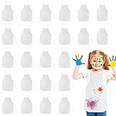KUUQA 16/24/30/36/40Pcs Kids Apron Painting Aprons for Kids, Kids Paint Apron Art Smock for Classroom Painting Party Supplies