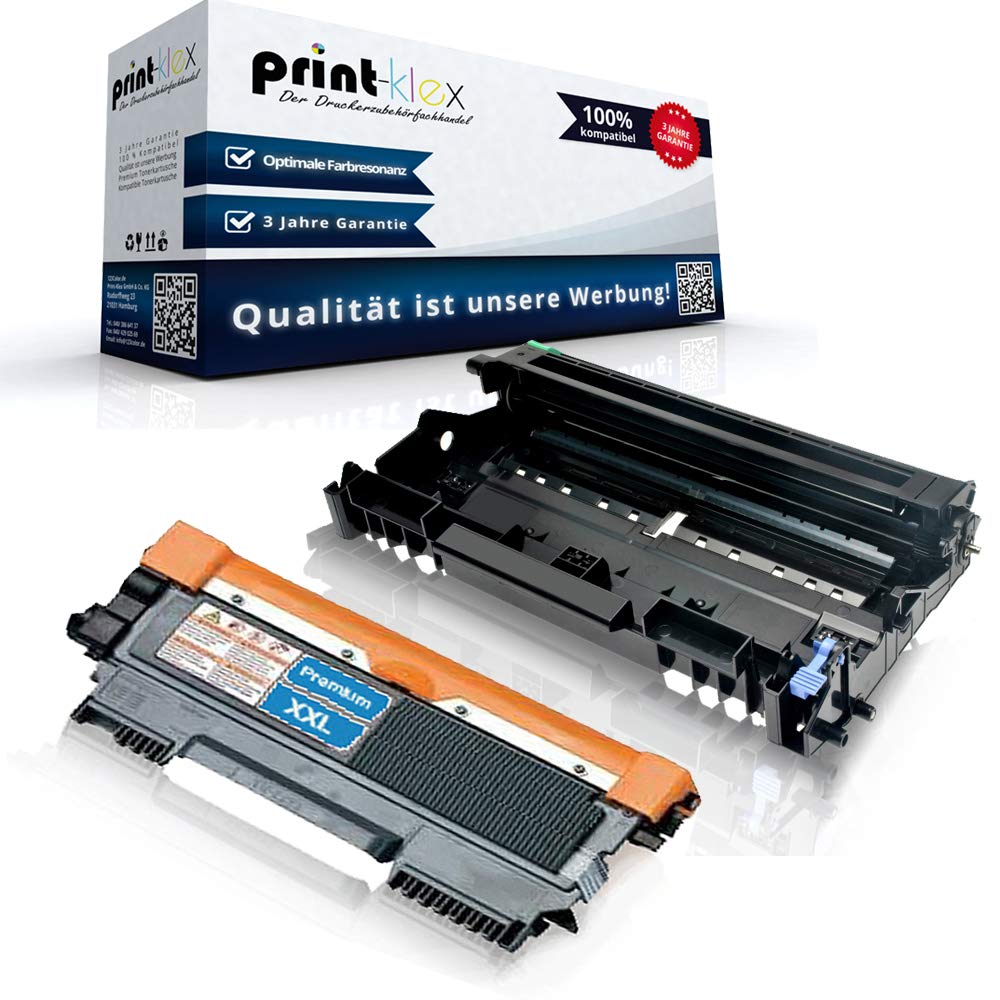 Drum Unit DR2200 with Brother Printer Toner TN2220 for MFC 7360 N MFC 7360 Ne MFC 7460 DN MFC 7470 D MFC 7860 DN MFC 7860 DW TN-2220 TN 220 DR-2200 DR 2200 Colourless black - office. Quantum series.