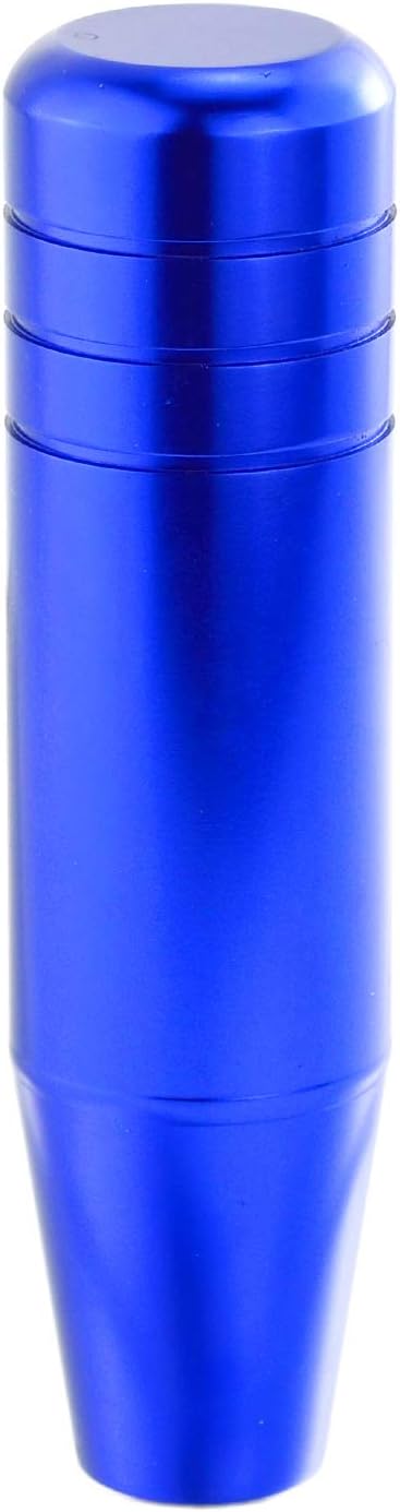 Arenbel 5" Polished Alloy Gear Shifter Lever Knobs Weighted Car Shift Stick Grip Speed Handle Fit Most Auto Manual Transmissions, Blue