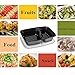 50 SZUAH Meal Prep Containers - Bento Lunch Boxes with Lids - 2 Compartment Food Containers, Stackable & Reusable, Dishwasher/Microwave/Freezer OK - 34 oz … …