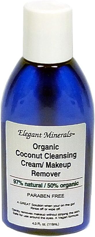 4oz. Organic Coconut Milk Cleanser | Makeup Remover Vegan Gentle Cleansing Cream Made in USA Paraben-Free