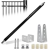 TB600B Hydraulic Heavy Duty Gate Closer for Outdoor Gate 150 to 250 Pounds in Weight, 44 to 72Inches in Width Suitable for Farms, Pastures, Open Stadiums, Home Yards (Black)