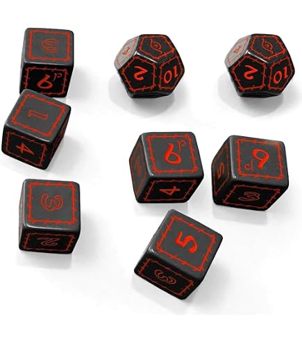 thumbnail image 2 of Legend Of The Five Rings (L5R) Dragon Clan Dice Set - 10 D10 Dice By Q-Workshop 2 of 6