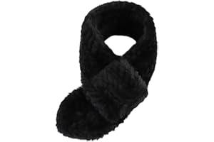 WATAME Warm Kids Scarf For Girls Winter Fuzzy Scarves Colorful Ski Windproof Neck Warmer