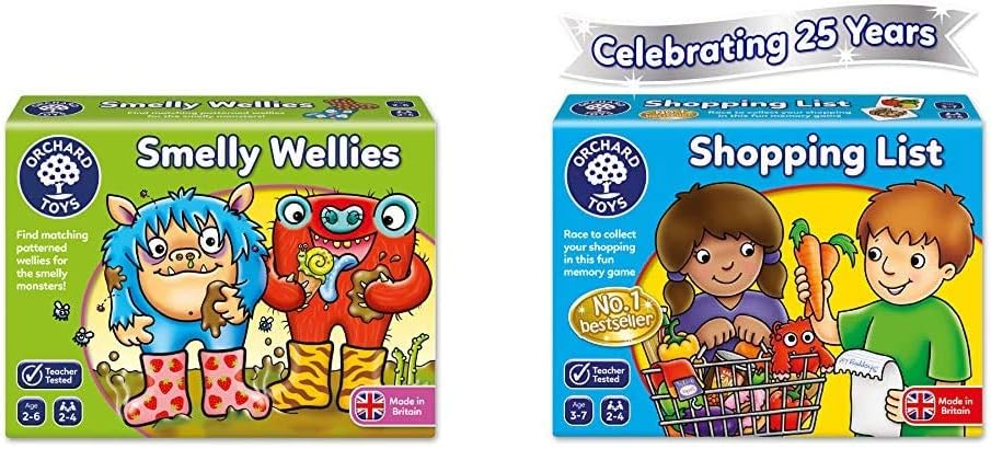 Orchard Toys Smelly Wellies Game & Toys Shopping List Game